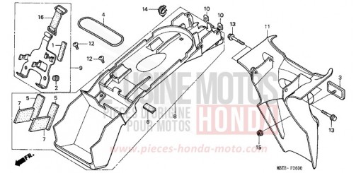 GARDE-BOUE ARRIERE XL1000V2 de 2002